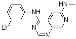 N4-(3-溴苯基)-N6-甲基-吡啶并[3,4-d]嘧啶-4,6-二胺分子结构 (CAS 171179-06-9)
