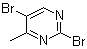 structure of CAS# 171408-73-4, 2,5-二溴-4-甲基嘧啶
