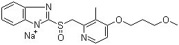 structure of CAS# 171440-18-9, (R)-Rabeprazole sodium