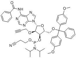 CAS 登录号：171486-59-2, 2'-O-炔丙基A(苯甲酰基)-3'-氨基亚磷酸酯