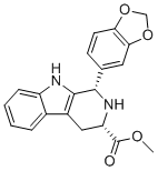 CAS 登录号：171596-43-3, (1S,3S)-1-(苯并[d][1,3]二氧杂环戊烯-5-基)-2,3,4,9-四氢-1H-吡啶并[3,4-b]吲哚-3-羧酸甲酯
