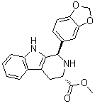CAS # 171596-44-4, (1R,3S)-Methyl 1-(benzo[d][1,3]dioxol-5-yl)-2,3,4,9-tetrahydro-1H-pyrido[3,4-b]indole-3-carboxylate