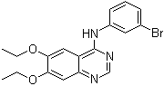 structure of CAS# 171745-13-4, N-(3-溴苯基)-6,7-二乙氧基-4-喹唑啉胺