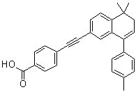 structure of CAS# 171746-21-7, 4-[2-[5,6-二氢-5,5-二甲基-8-(4-甲基苯基)-2-萘基]乙炔基]苯甲酸