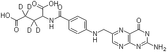 叶酸-D4分子结构 (CAS 171777-72-3)