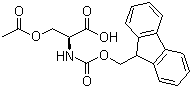 structure of CAS# 171778-17-9, O-乙酰基-N-[(9H-芴-9-甲氧基)羰基]-L-丝氨酸