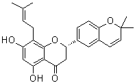 CAS # 171828-81-2, Euchrenone a10, (2S)-5,7-Dihydroxy-2',2'-dimethyl-8-(3-methyl-2-buten-1-yl)-[2,6'-bi-2H-1-benzopyran]-4(3H)-one