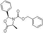 (2S,4S)-3-苄氧羰基-4-甲基-2-苯基-1,3-恶唑啉-5-酮分子结构 (CAS 171860-41-6)