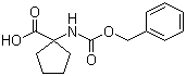 structure of CAS# 17191-44-5, N-苄氧羰基-1-氨基-1-环戊烷甲酸