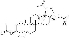 structure of CAS# 1721-69-3, 桦木醇二乙酸酯
