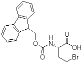 (2S)-4-溴-2-[[(9H-芴-9-基甲氧基)羰基]氨基]丁酸分子结构 (CAS 172169-88-9)