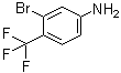 3-溴-4-三氟甲基苯胺分子结构 (CAS 172215-91-7)