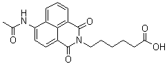 6-(乙酰氨基)-1,3-二氧代-1H-苯并[de]异喹啉-2(3H)-己酸分子结构 (CAS 172227-59-7)
