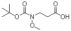 structure of CAS# 172299-81-9, N-[叔丁氧羰基]-N-甲氧基-beta-丙氨酸