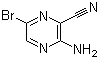 structure of CAS# 17231-51-5, 3-氨基-6-溴吡嗪-2-甲腈