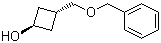 反式-3-苄氧基甲基环丁醇分子结构 (CAS 172324-65-1)