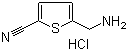 structure of CAS# 172349-10-9, 5-(Aminomethyl)-2-thiophenecarbonitrile hydrochloride