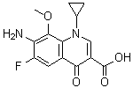 CAS # 172426-88-9, 7-Amino-1-cyclopropyl-6-fluoro-1,4-dihydro-8-methoxy-4-oxo-3-quinolinecarboxylic acid