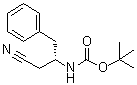 N-[(1S)-1-(氰基甲基)-2-苯基乙基]氨基甲酸叔丁酯分子结构 (CAS 172695-25-9)