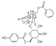 牡丹皮苷 C分子结构 (CAS 172760-03-1)