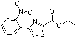 4-(2-硝基苯基)-2-噻唑羧酸乙酯分子结构 (CAS 172848-60-1)