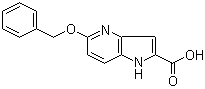 structure of CAS# 17288-34-5, 5-苄氧基-1H-吡咯并[3,2-b]吡啶-2-羧酸