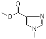 1-甲基咪唑-4-甲酸甲酯分子结构 (CAS 17289-19-9)