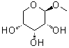 甲基 beta-D-吡喃核糖苷分子结构 (CAS 17289-61-1)