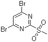 4,6-二溴-2-(甲磺酰基)嘧啶分子结构 (CAS 172899-12-6)