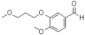 structure of CAS# 172900-75-3, 3-(3-甲氧基丙氧基)-4-甲氧基苯甲醛