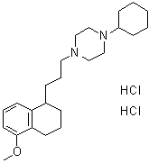 CAS # 172907-03-8, 1-Cyclohexyl-4-[3-(1,2,3,4-tetrahydro-5-methoxy-1-naphthalenyl)propyl]piperazine dihydrochloride