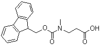 structure of CAS# 172965-84-3, N-[芴甲氧羰基]-N-甲基-beta-丙氨酸