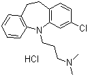 structure of CAS# 17321-77-6, Clomipramine hydrochloride