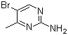 2-氨基-4-甲基-5-溴嘧啶分子结构 (CAS 17321-93-6)