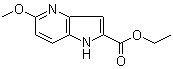 5-甲氧基-1H-吡咯并[3,2-b]吡啶-2-羧酸乙酯分子结构 (CAS 17322-90-6)