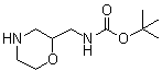 [(吗啉-2-基)甲基]氨基甲酸叔丁酯分子结构 (CAS 173341-02-1)