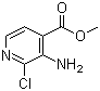 3-氨基-2-氯异烟酸甲酯分子结构 (CAS 173435-41-1)
