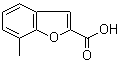 structure of CAS# 17349-64-3, 7-Methyl-2-benzofurancarboxylic acid