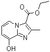 structure of CAS# 173530-73-9, 8-羟基-2-甲基咪唑并[1,2-a]吡啶-3-羧酸乙酯