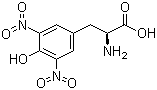 3,5-二硝基-L-酪氨酸分子结构 (CAS 17360-11-1)