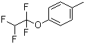 1,1,2,2-四氟乙基-4-甲基苯基醚分子结构 (CAS 1737-11-7)