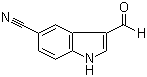 structure of CAS# 17380-18-6, 5-氰基吲哚-3-甲醛