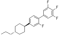 2,3',4',5'-四氟-4-(反式-4-丙基环己基)-1,1'-联苯分子结构 (CAS 173837-35-9)
