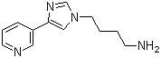 4-[4-(吡啶-3-基)咪唑-1-基]丁胺分子结构 (CAS 173838-63-6)
