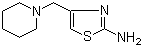 4-(哌啶-1-基甲基)-2-氨基噻唑分子结构 (CAS 17386-10-6)