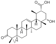 (22alpha)-22-羟基-3-氧代乌苏-12-烯-30-酸分子结构 (CAS 173991-81-6)
