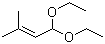 structure of CAS# 1740-74-5, 1,1-二乙氧基-3-甲基-2-丁烯