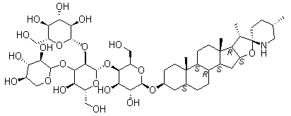 structure of CAS# 17406-45-0, Lycopersicin