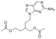 CAS 登录号：174155-69-2, 2-[2-(2-氨基-9H-嘌呤-9-基)乙基]-1,4-丁二醇1,4-二乙酸酯