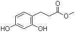 3-(2,4-二羟基苯基)丙酸甲酯分子结构 (CAS 17422-90-1)